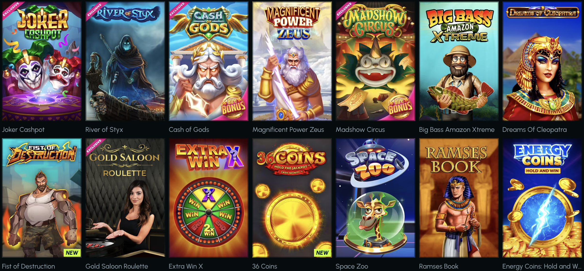 slotexo casino nyerőgépek