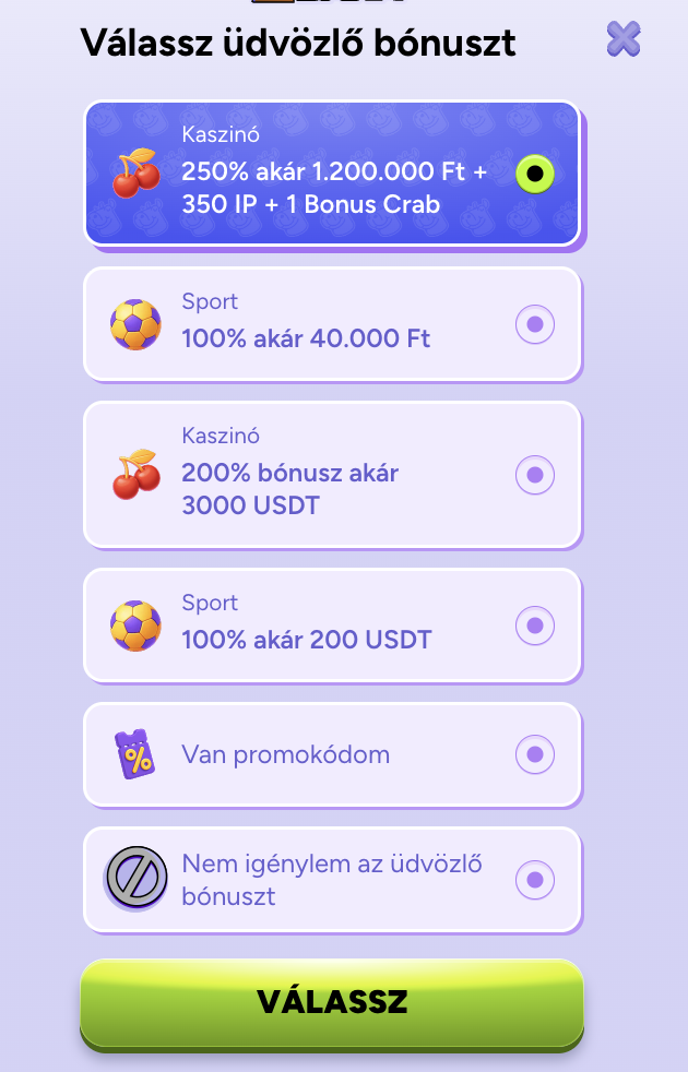 Spinbara kaszinó regisztráció