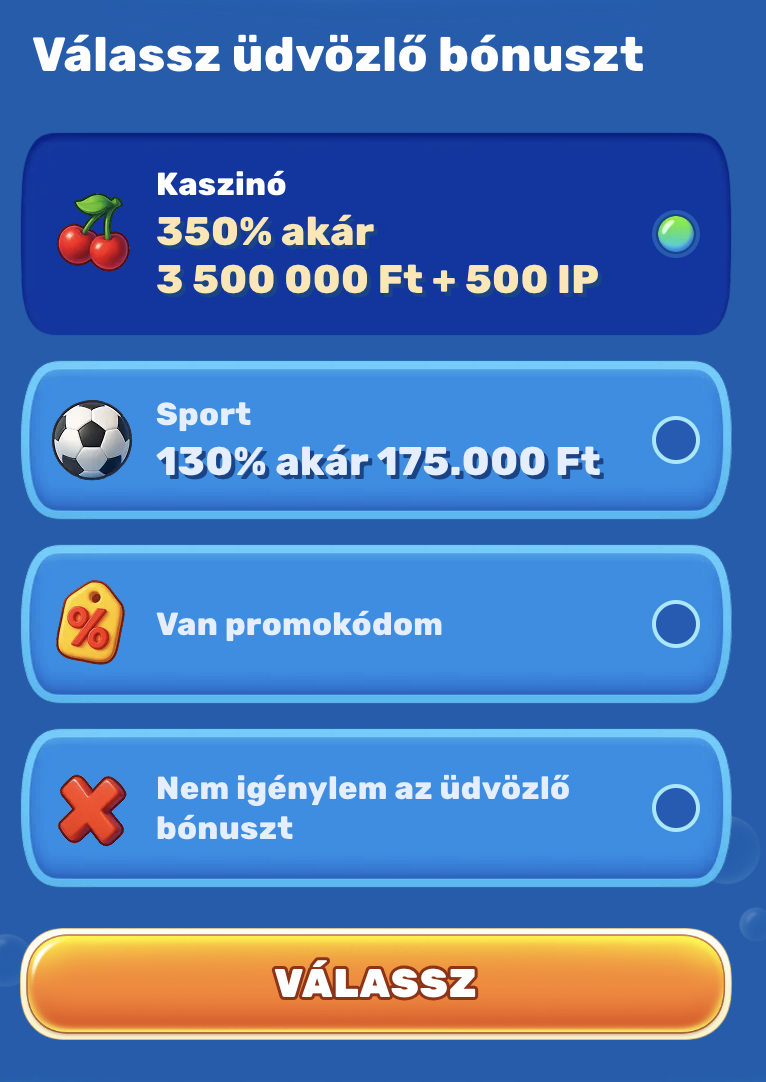 Spinfin kaszinó regisztráció