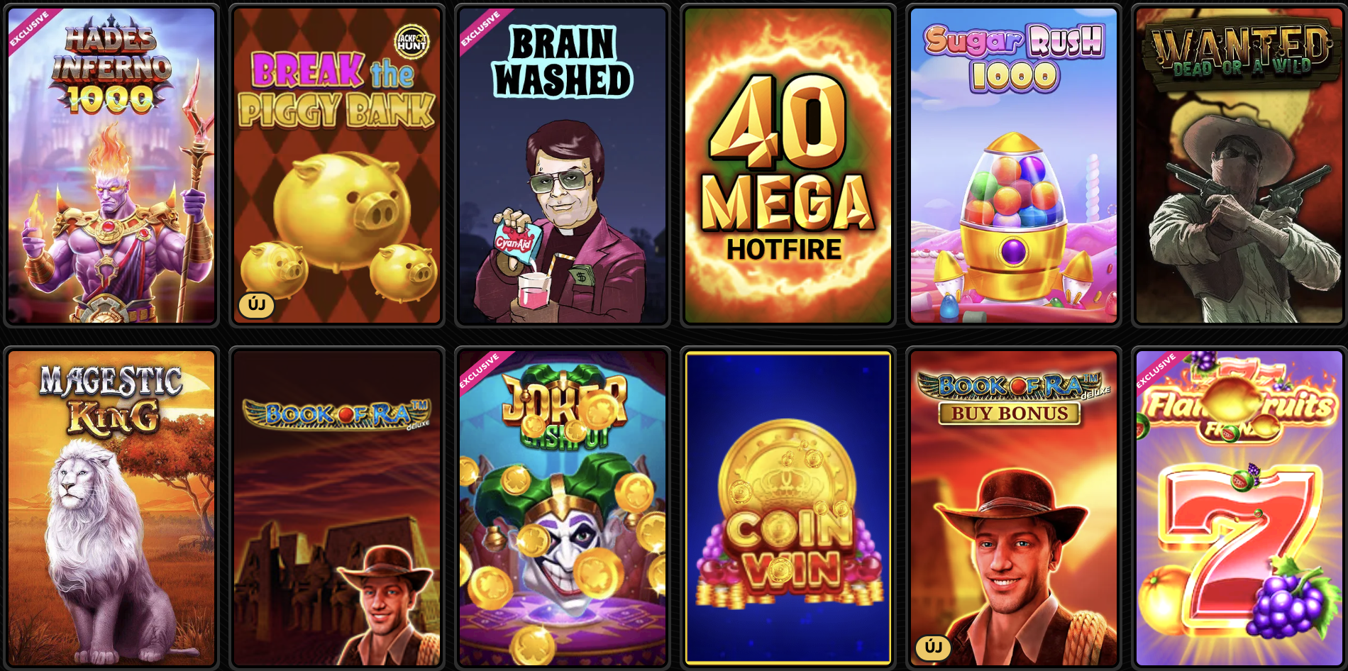 Spinsy casino nyerőgépek