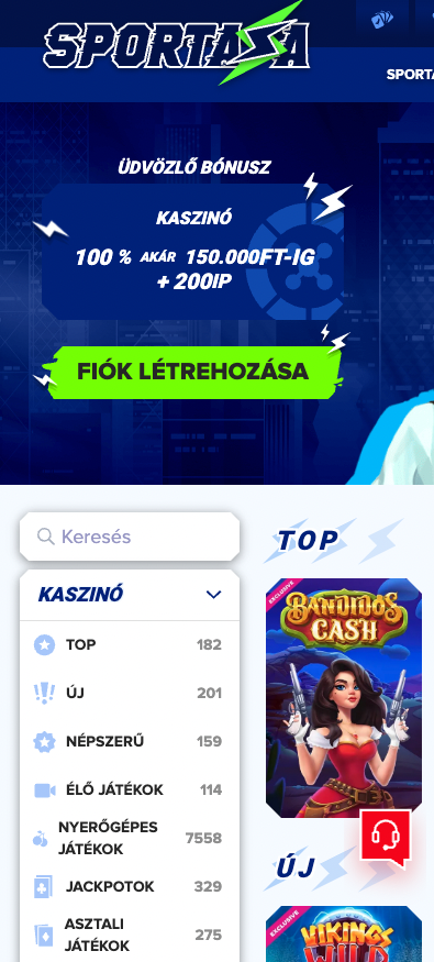 sportaza casino mobile