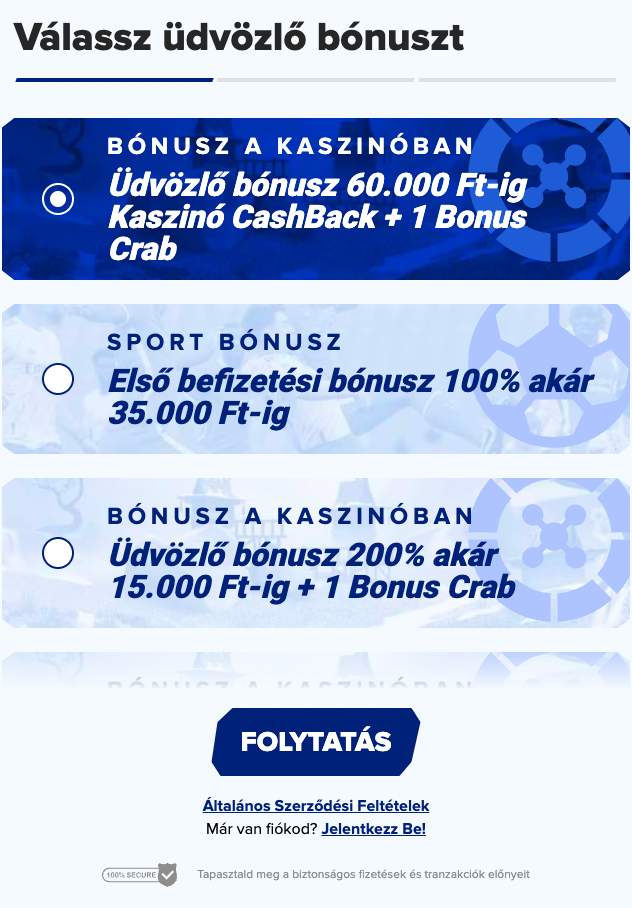 sportaza kaszinó regisztráció