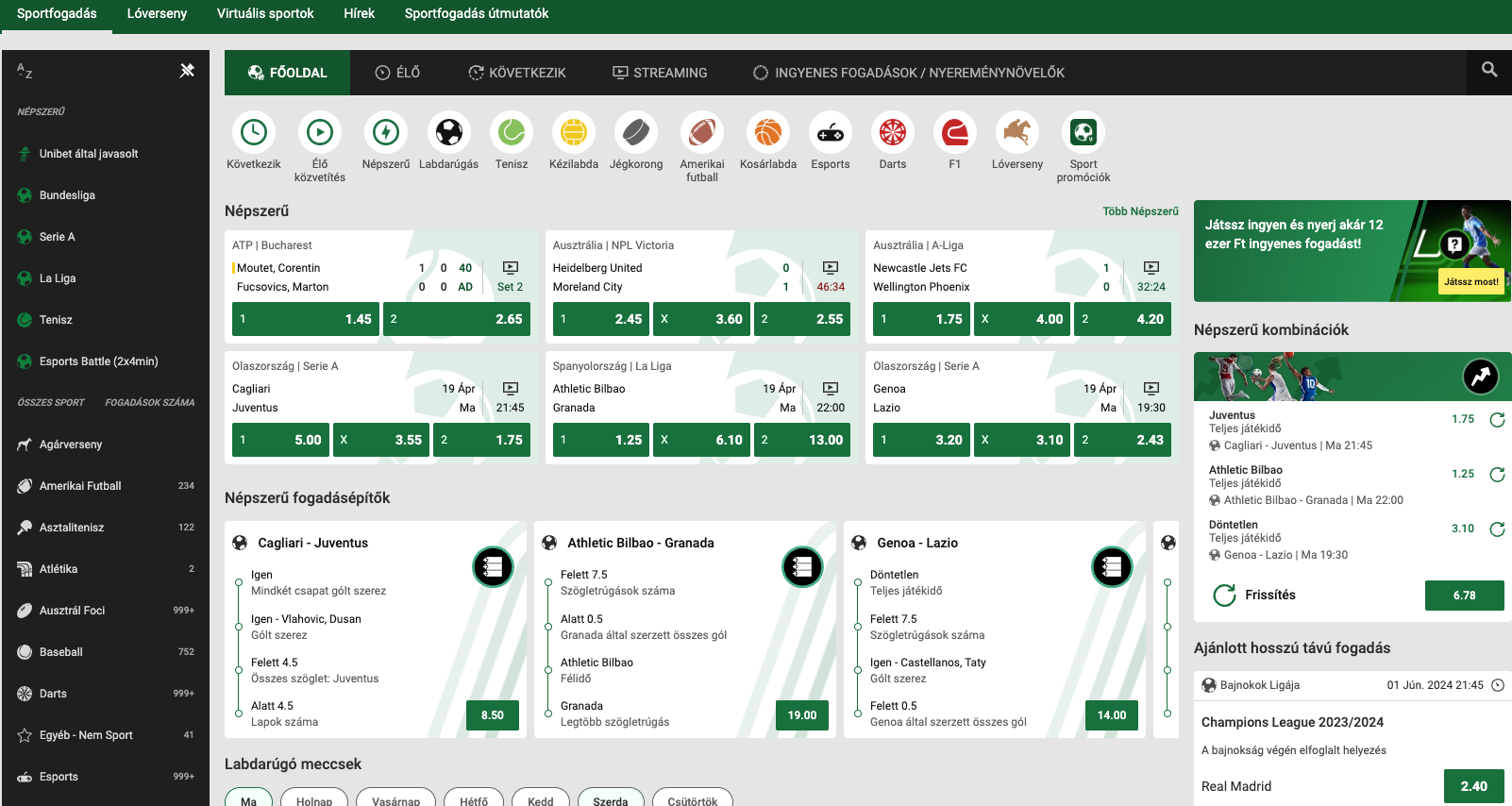 unibet sportfogadás