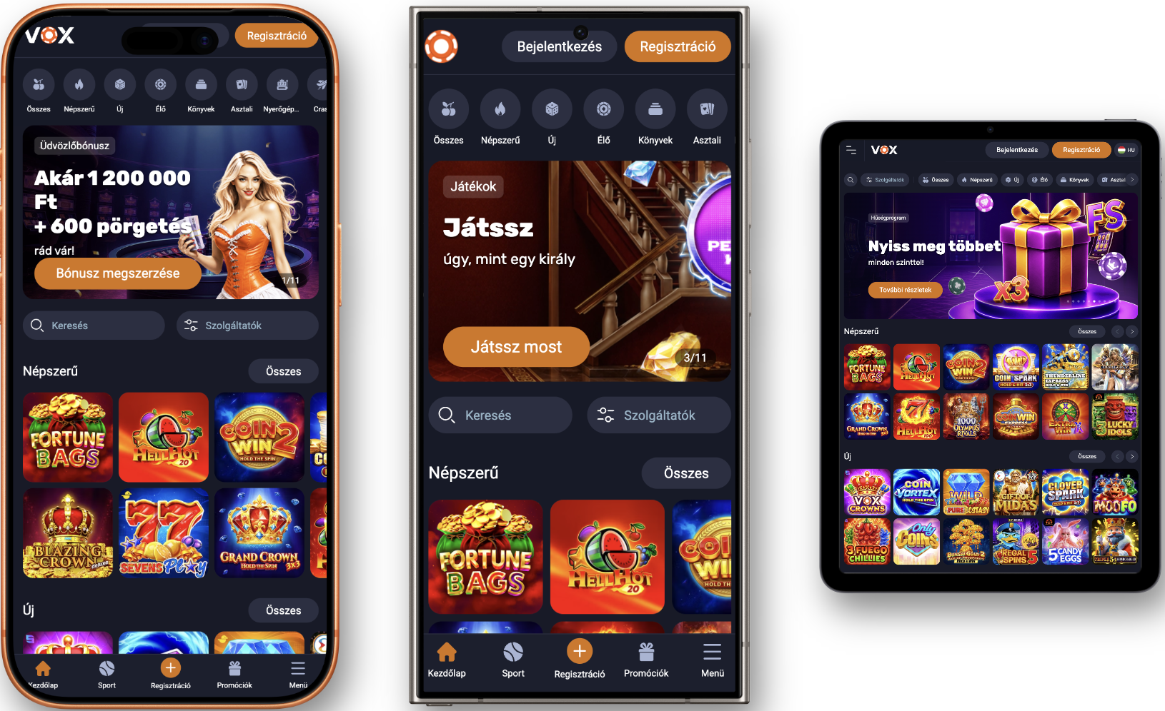 VOX Casino mobile kaszinó