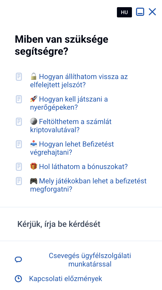 VOX Casino kaszinó ügyfélszolgálat