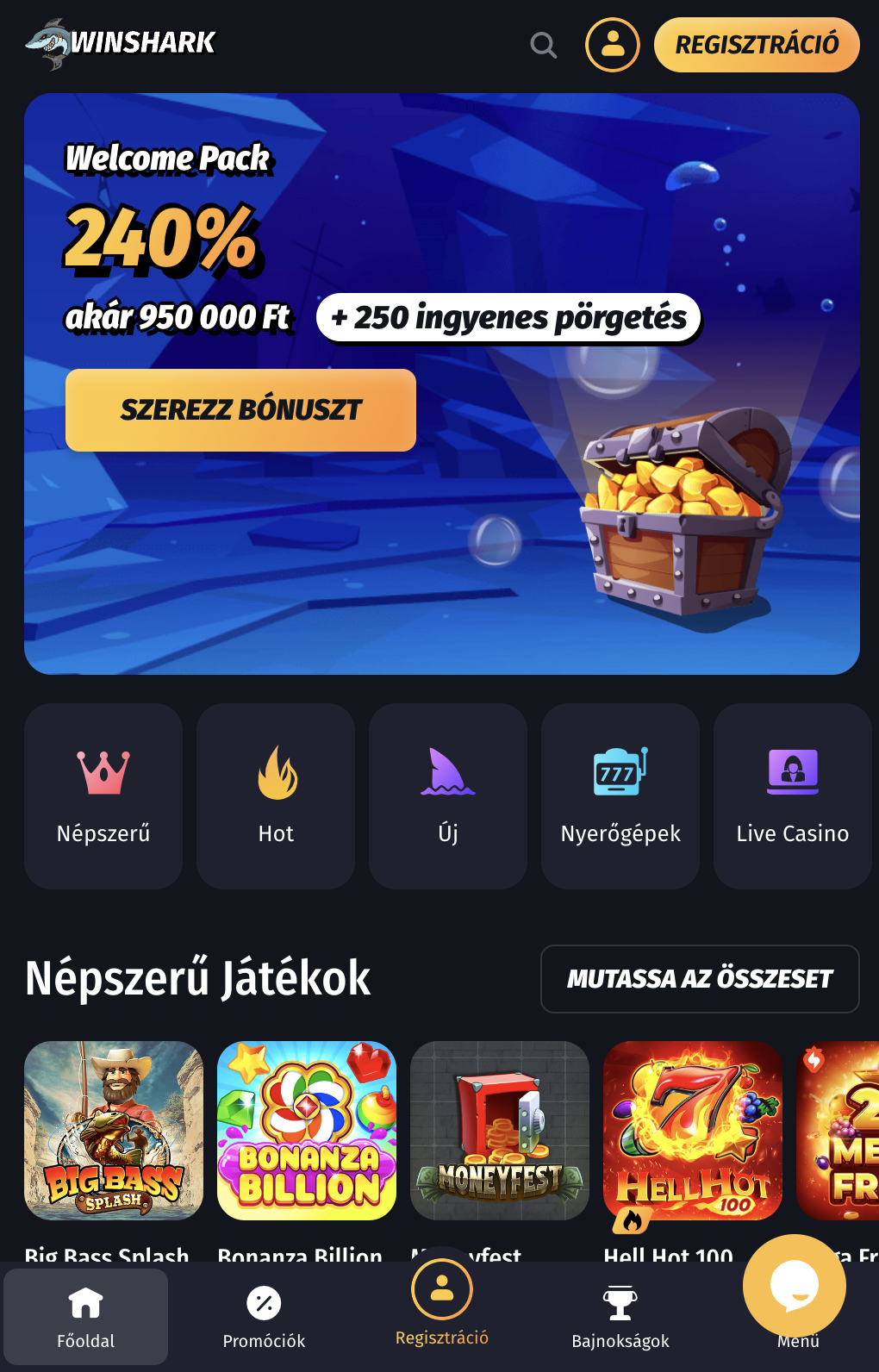winshark casino mobile