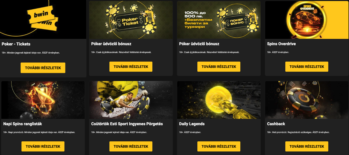bwin bónusz