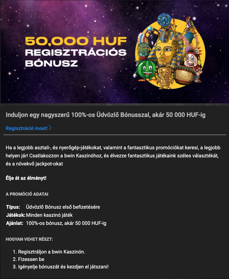 bwin üdvözlő bónusz