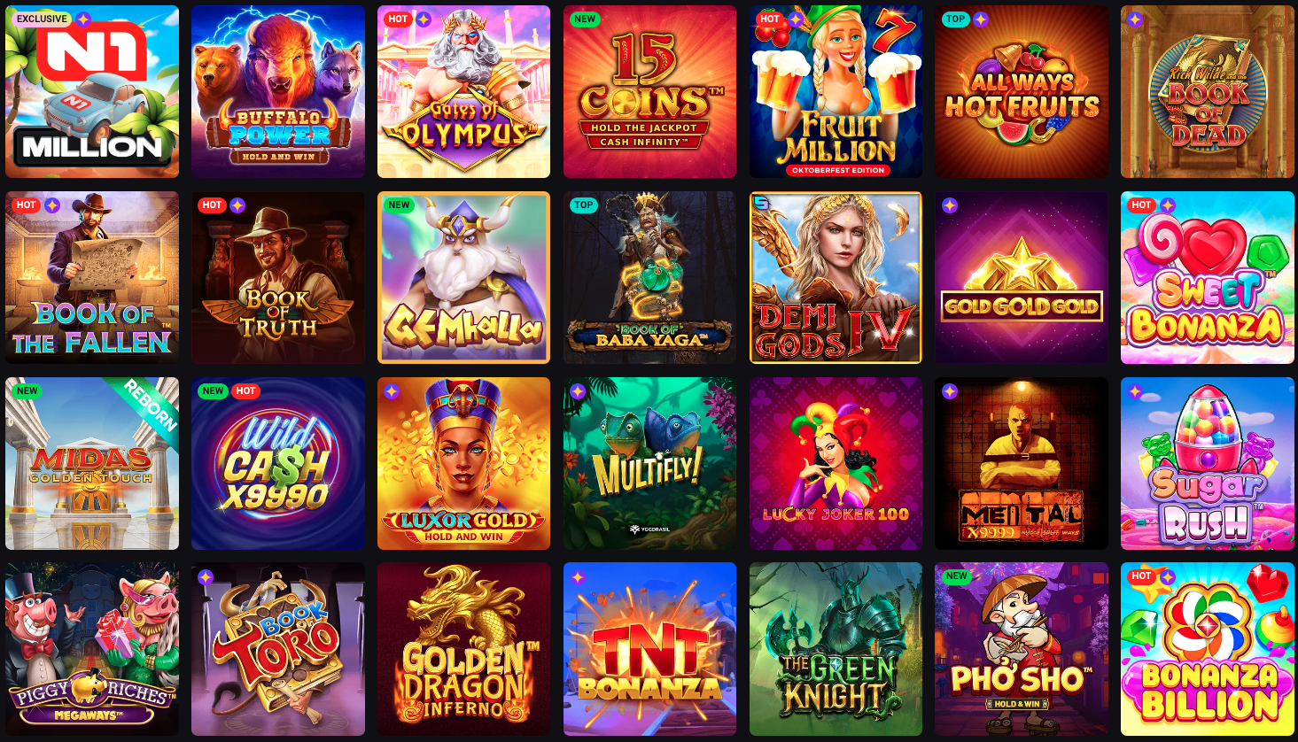 n1 casino nyerőgépek