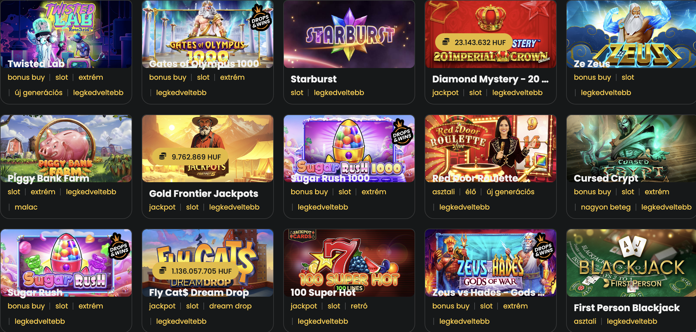 vegas.hu nyerőgépek