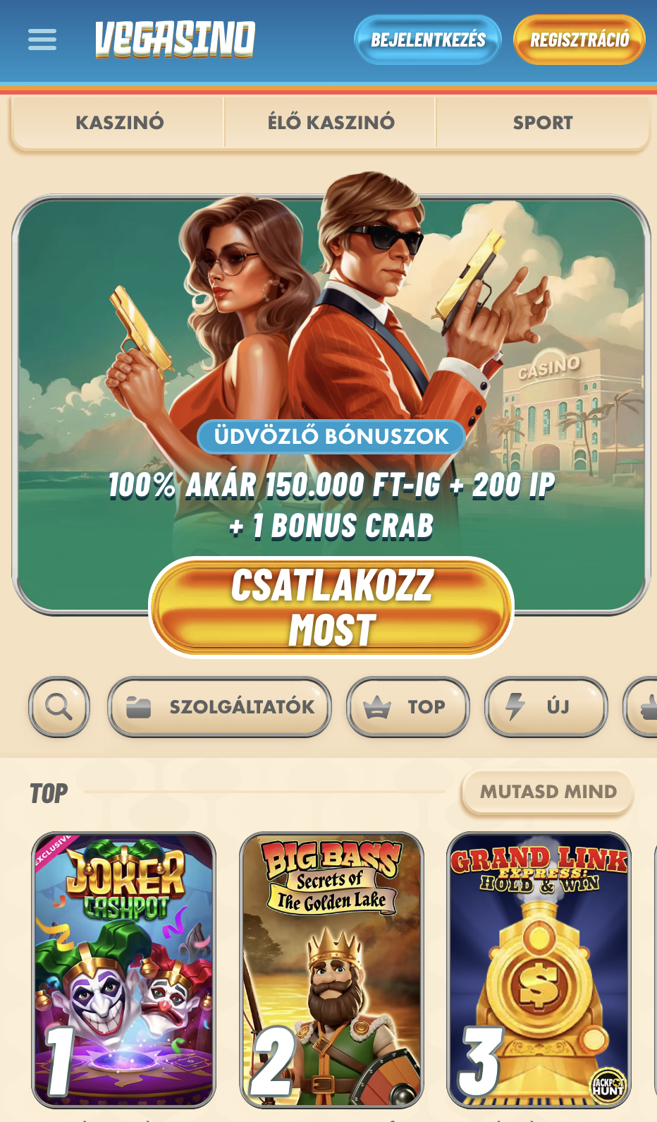 Vegasino mobile