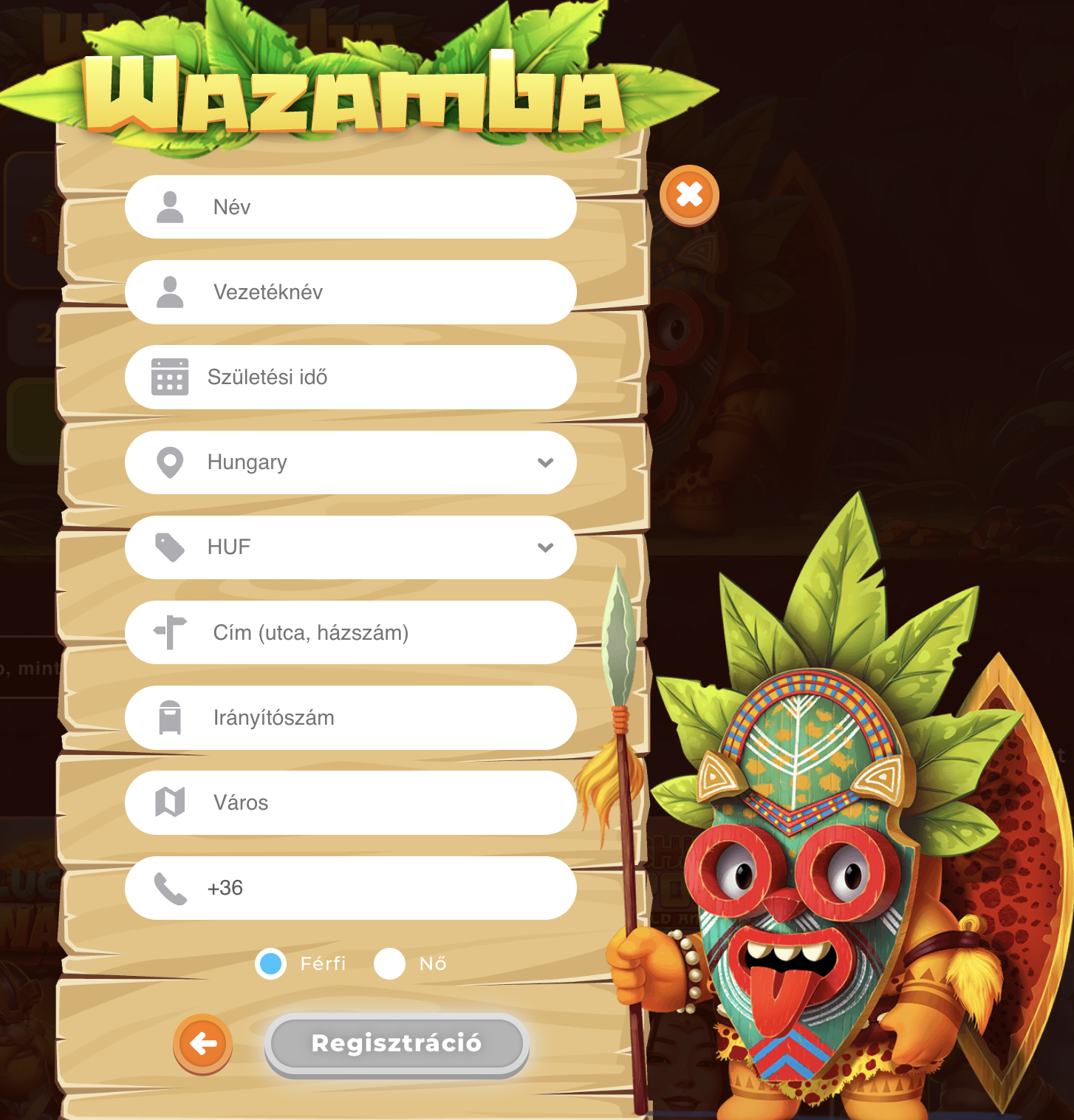 wazamba casino login