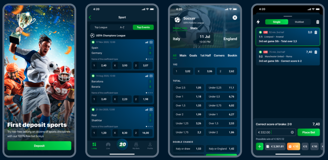 20bet sportfogadások online