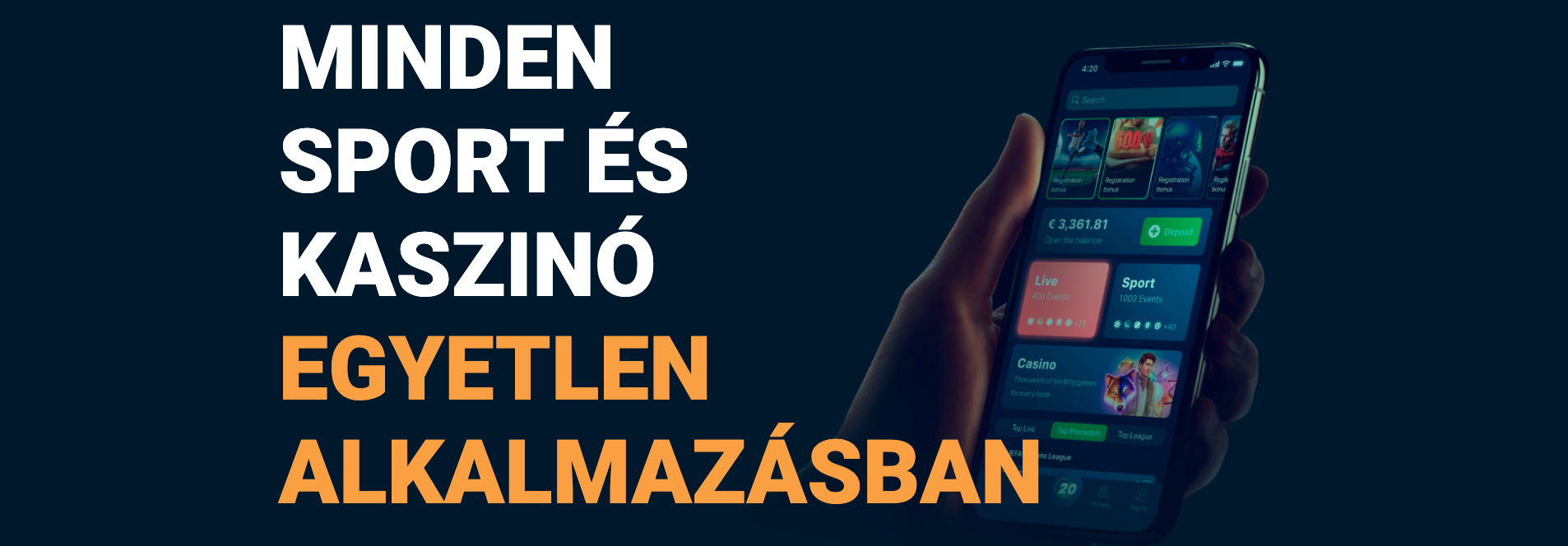 20bet casino mobil alkalmazás