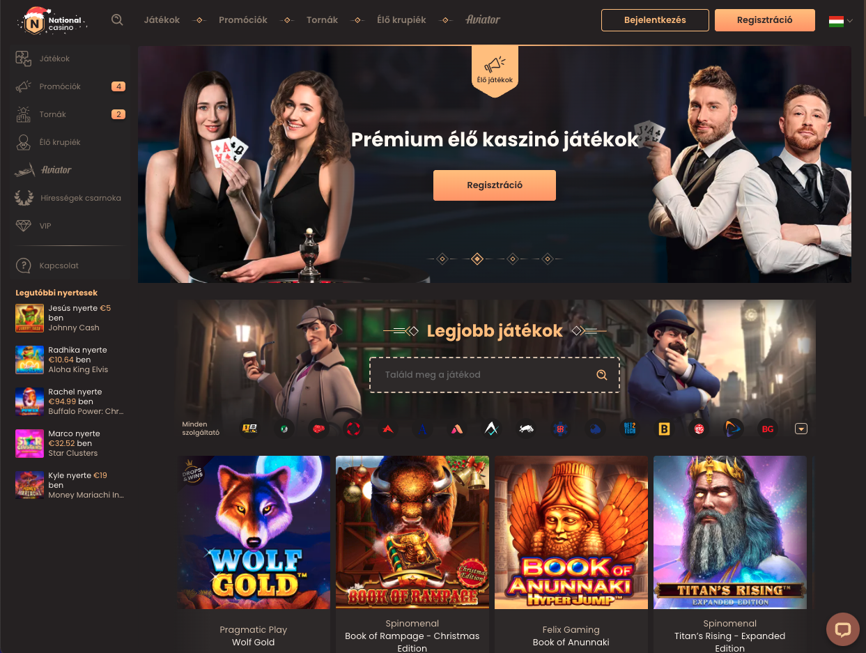 National Casino oldal