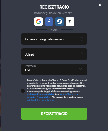 kaszinó ggbet regisztráció